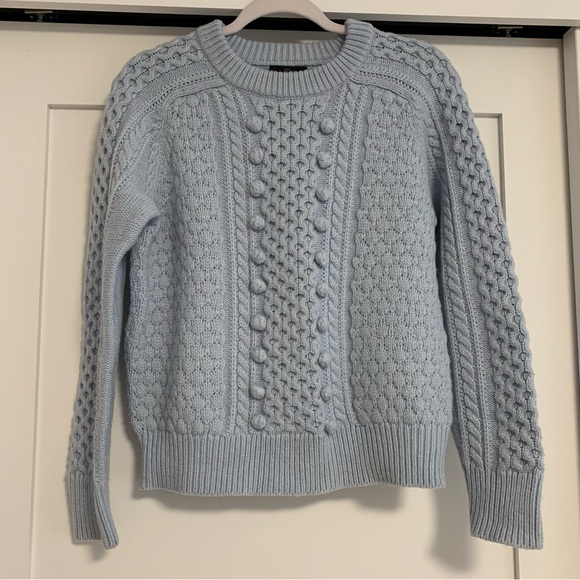 J.Crew Size Small Popcorn Bauble Cable Knit Sweater - Picture 3 of 5